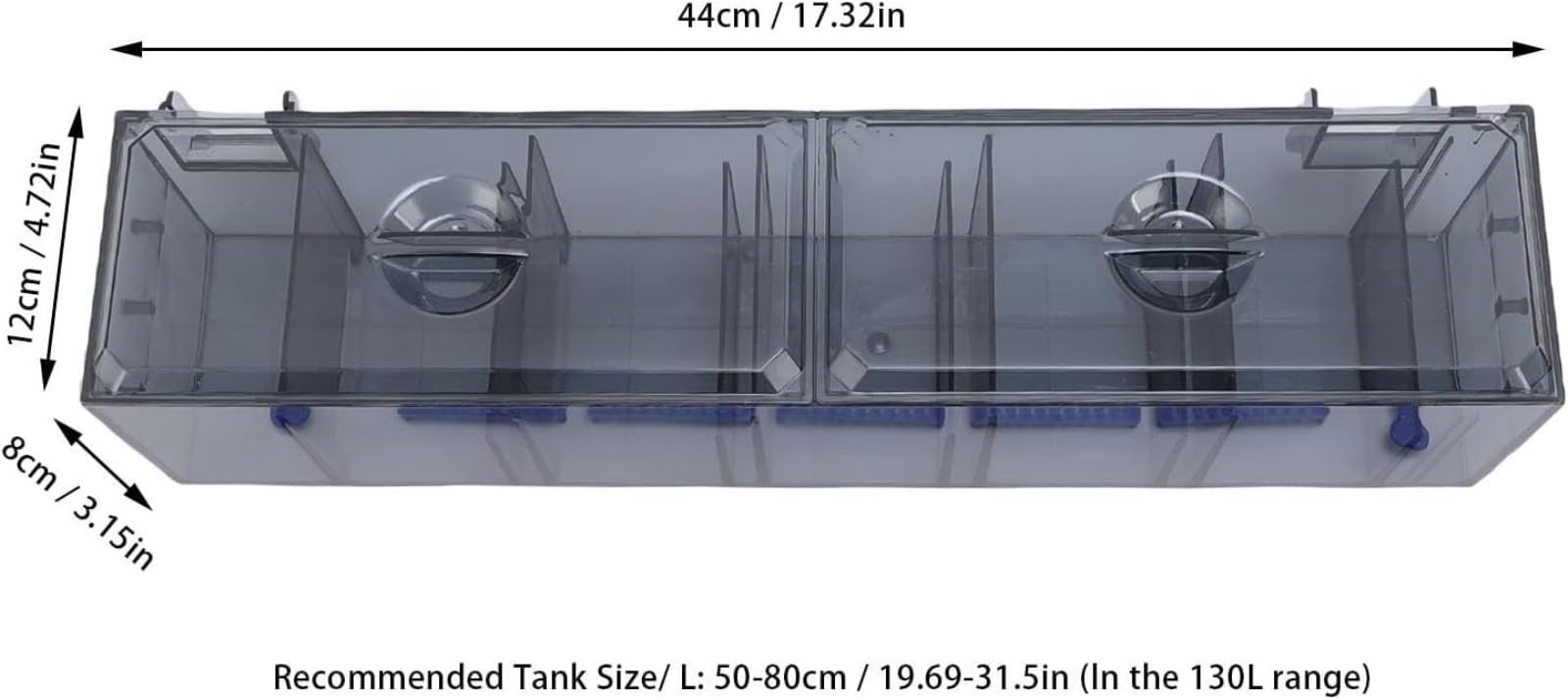 Aquarium Filter Ultra Leiser 30 dB Aquarien Außenfilter Multi-Filtration Fish Tank Filter Einstellbarer Wasserdurchfluss für Alle Süßwasseraquarien（Ausgestattet mit speziellem Filtermaterial）
