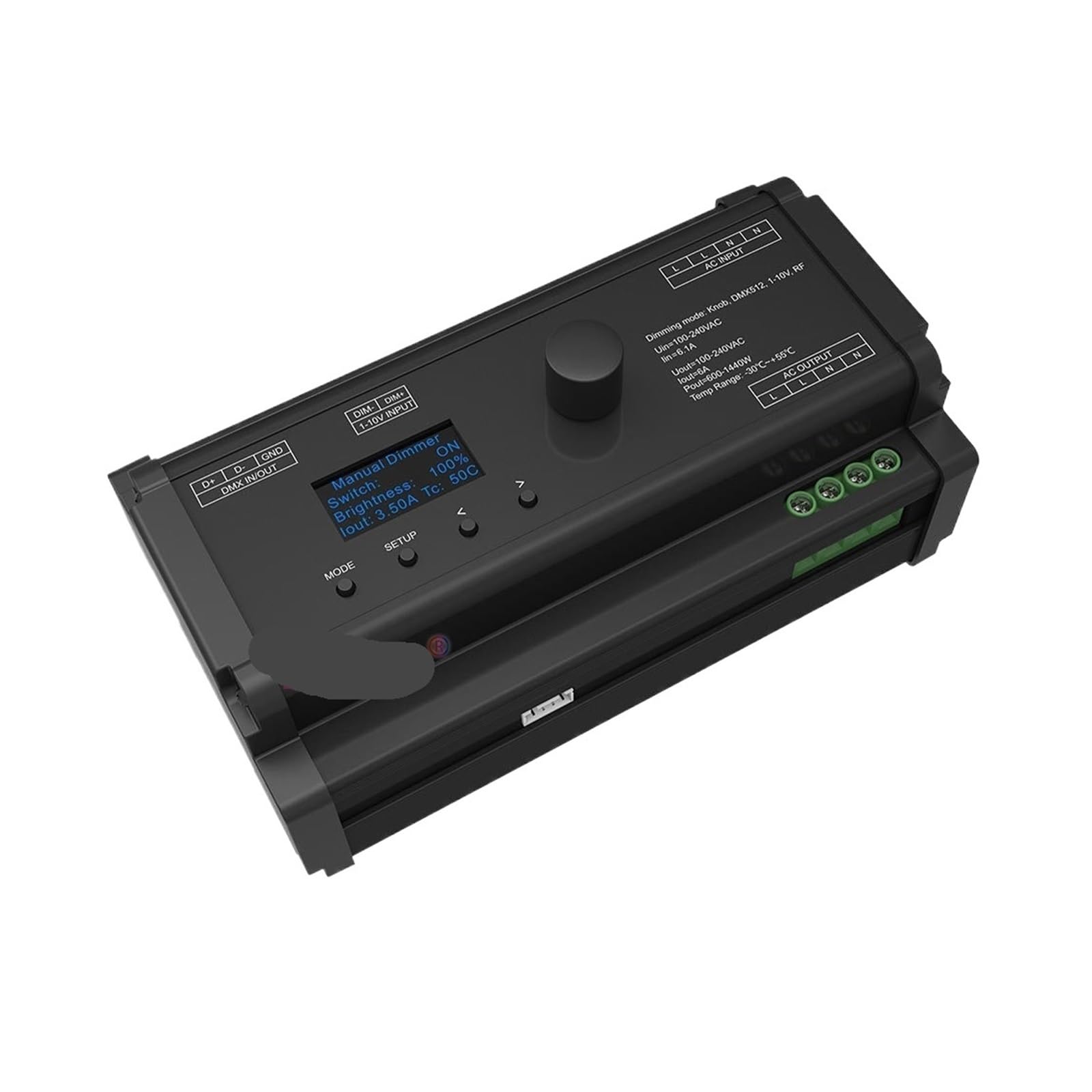 Variateur triac CA avec contrôle SK1 RF et écran OLED pour créer des ambiances lumineuses salon