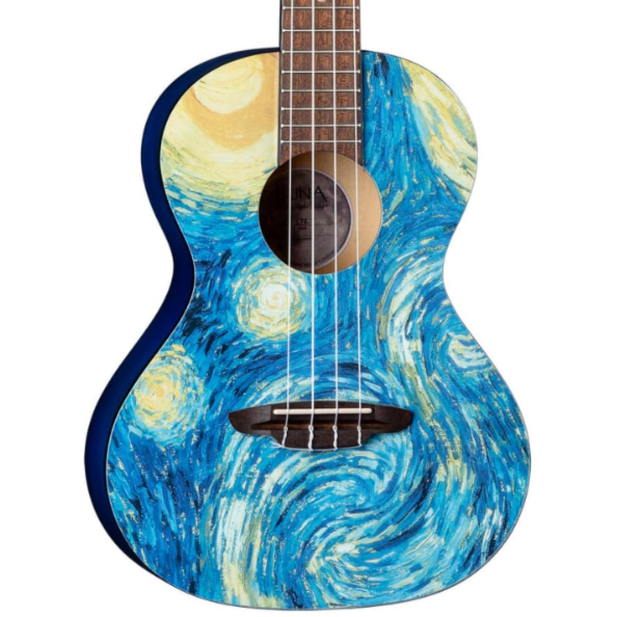 Luna Guitars Starry Night, 4-String Tenor Ukulele with Gigbag (UKE STR T)