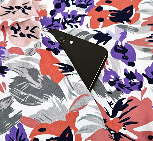 Qnursma Breastfeeding Dresses Women, High Waisted Spaghetti Strap Lift Up Flared Bottom Summer Maternity Nursing Patterned Cami Sundress With Two Side Pockets White Floral 2 M #TOP4