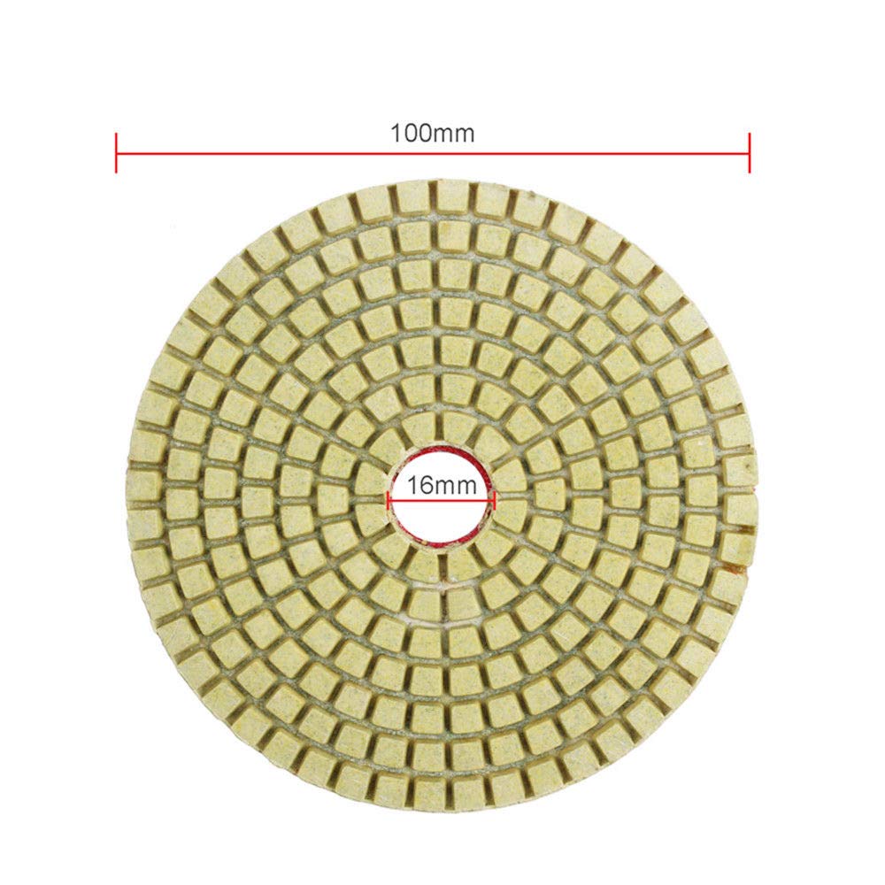 Cuscinetti In Fibra Spugna Diamantata Per Lucidatura 3-8 - Per Piastrelle, Vetro, Granito, Marmo, Cemento