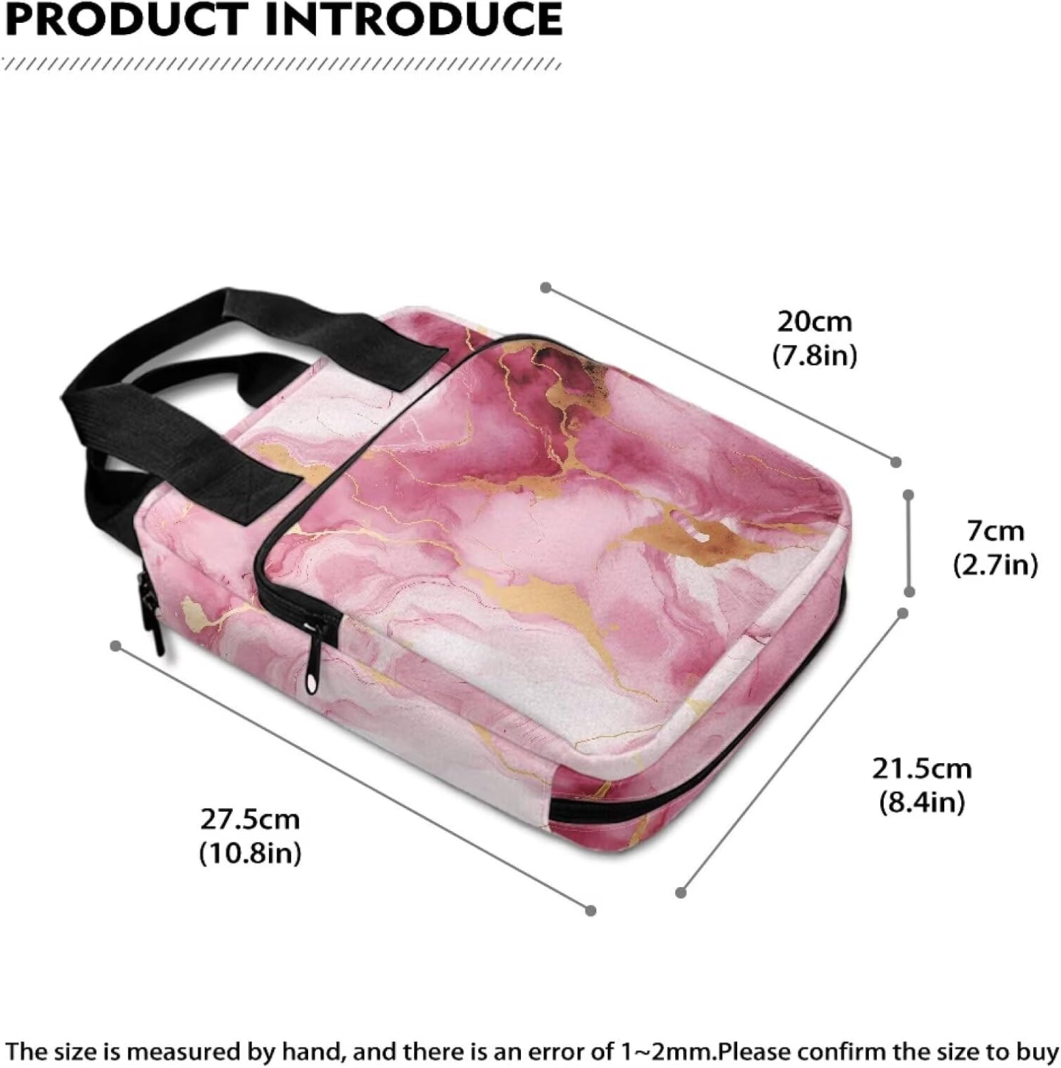 Large Bible Cover-Polyester Bible Cases for Women-Bible Bag Girls Bible Cover with Handle Zippered Pocket Pen Slots