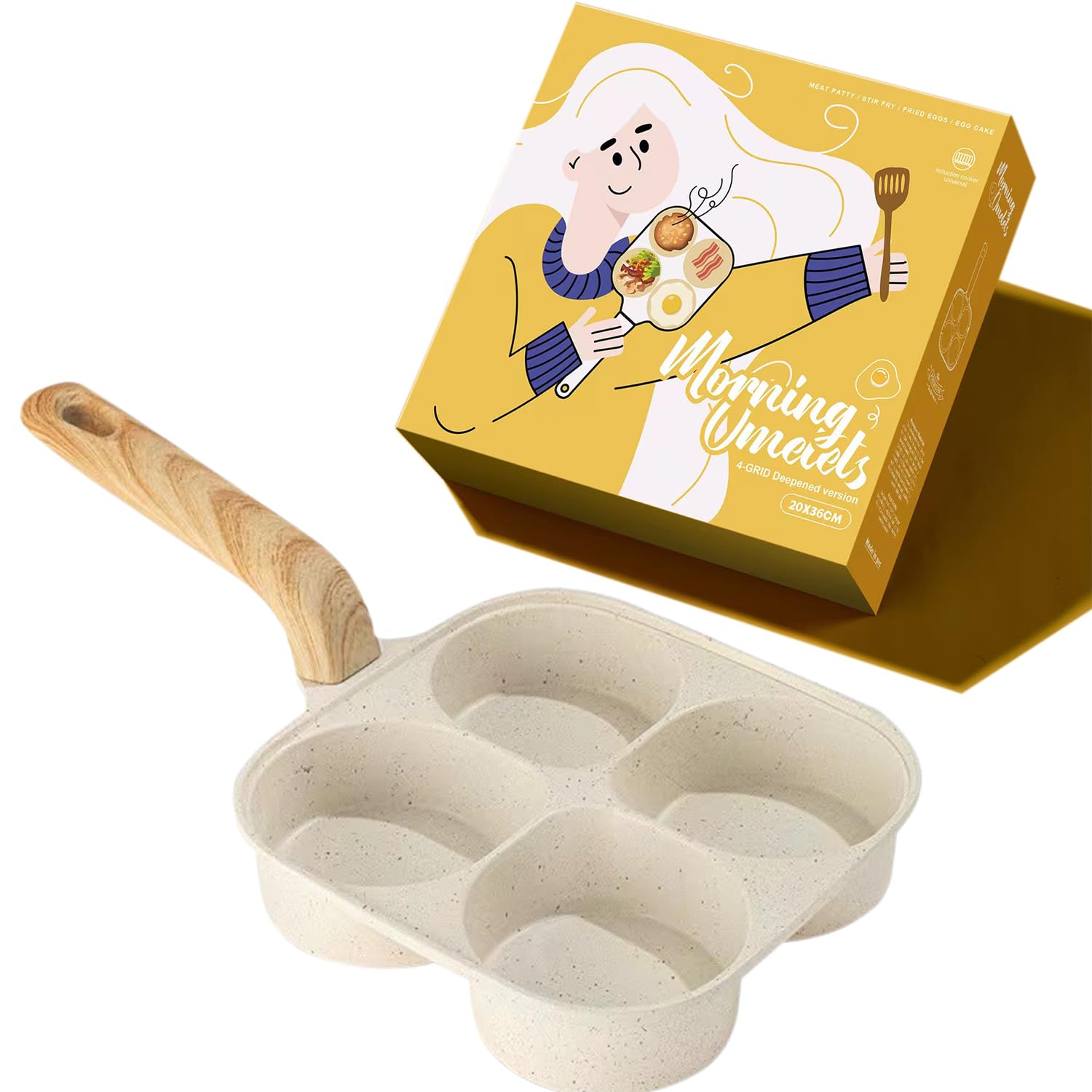 Poele A Crepe Egg Maker 4 Heart Shape Cups Egg Pans-1.46in Deepen Egg  Cups,Omelette Pan,Egg Pans Nonstick Easy Clean,Crepe Pan Egg Mold For  Breakfast Sandwiches Compatible With Gas Stove And Induction Cookware,