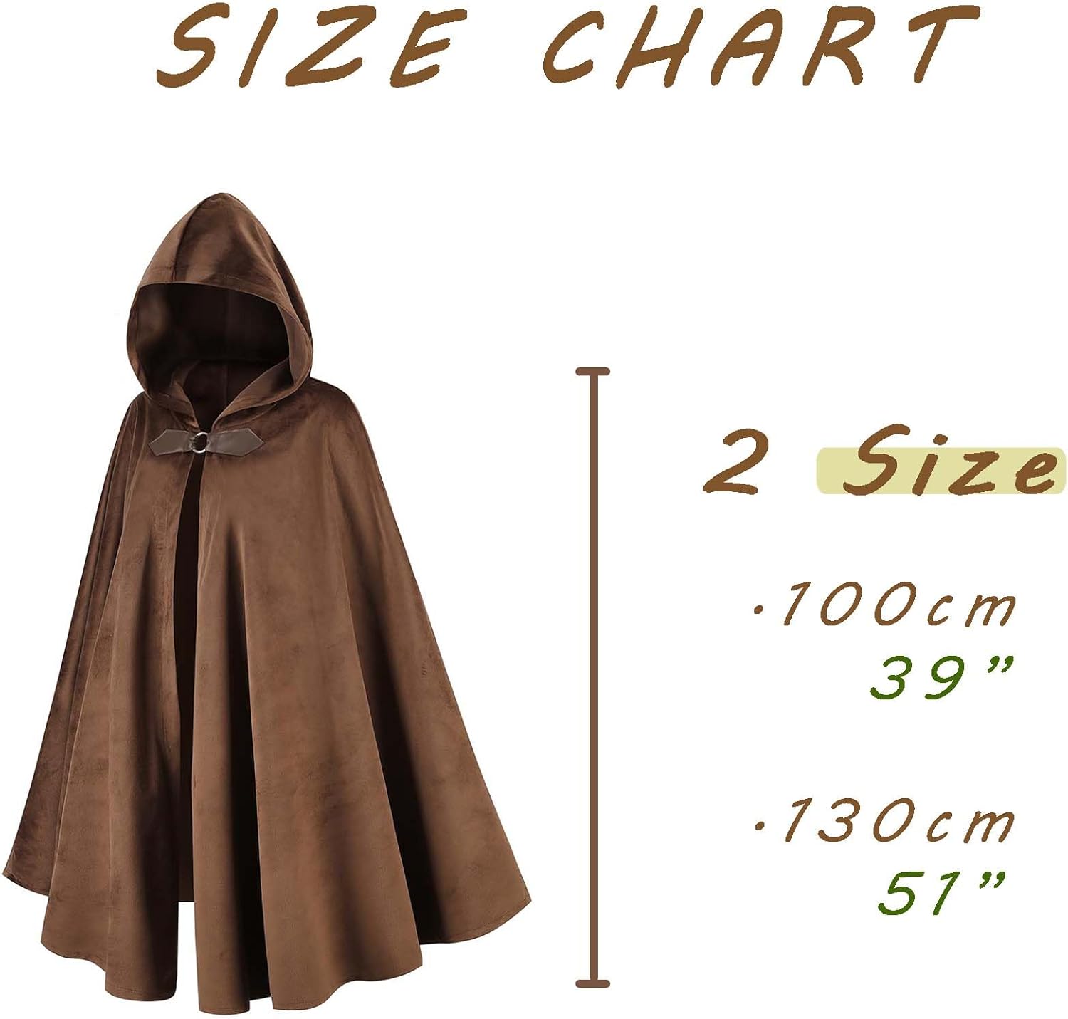 LMYOVE Men Hooded Cloak, Adult Medieval Renaissance Costume with Hood, Velvet Cape Halloween Dress Up - Image 3