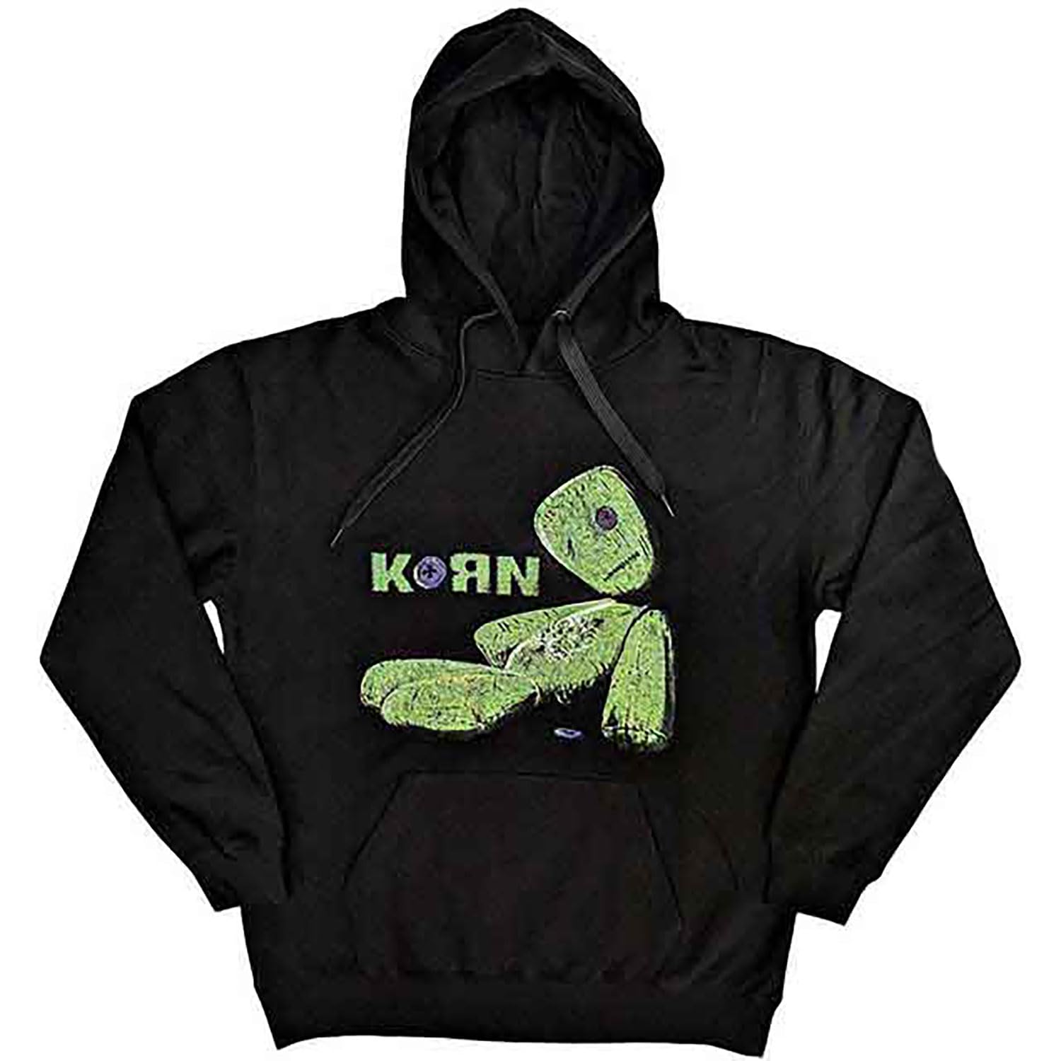 Korn Hoodie Issues Tracklist Band Logo Official Mens Black Pullover S