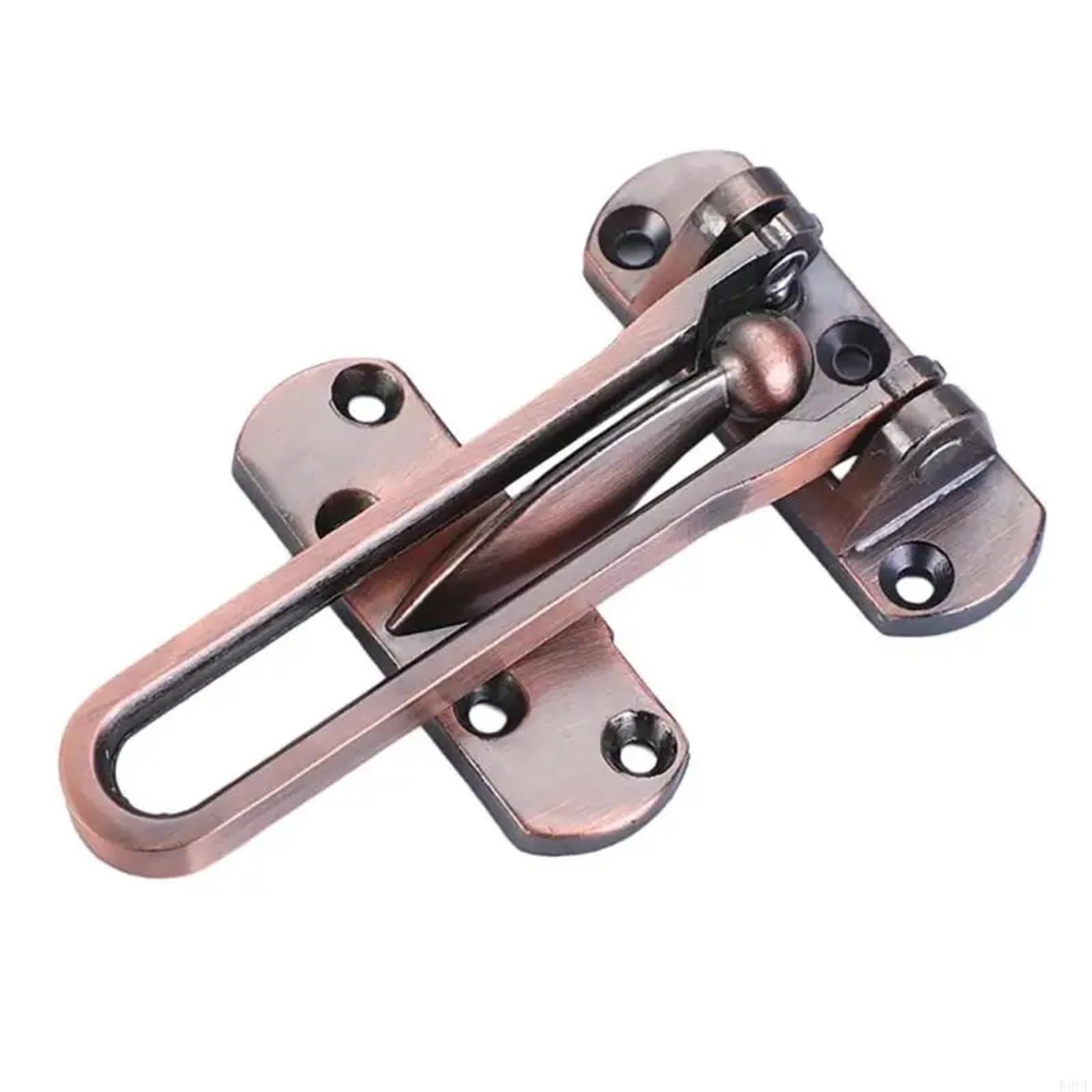 Lot de 12 verrous de porte d'entrée en métal pour porte d'entrée et intérieur (noir)