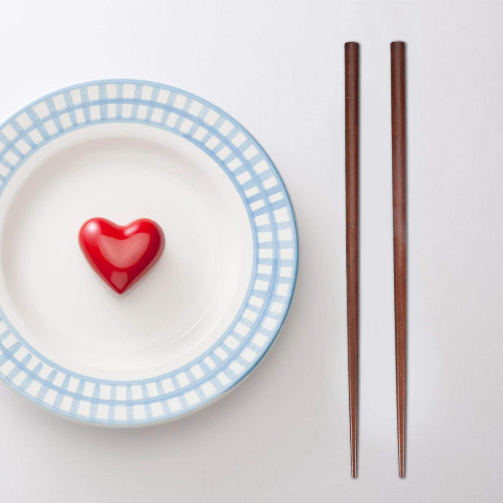 1 Pair Travel Chopsticks with Case Reusable, 9.5inch Portable Wooden Chop Sticks for Eating, for Home Travel Outdoor(A)