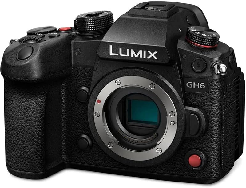 Panasonic LUMIX DC-GH6 Hybridkamera (25 MP, Dual I.S, OLED-Sucher, Kälte-/Staub-/Spritzwasserschutz) schwarz