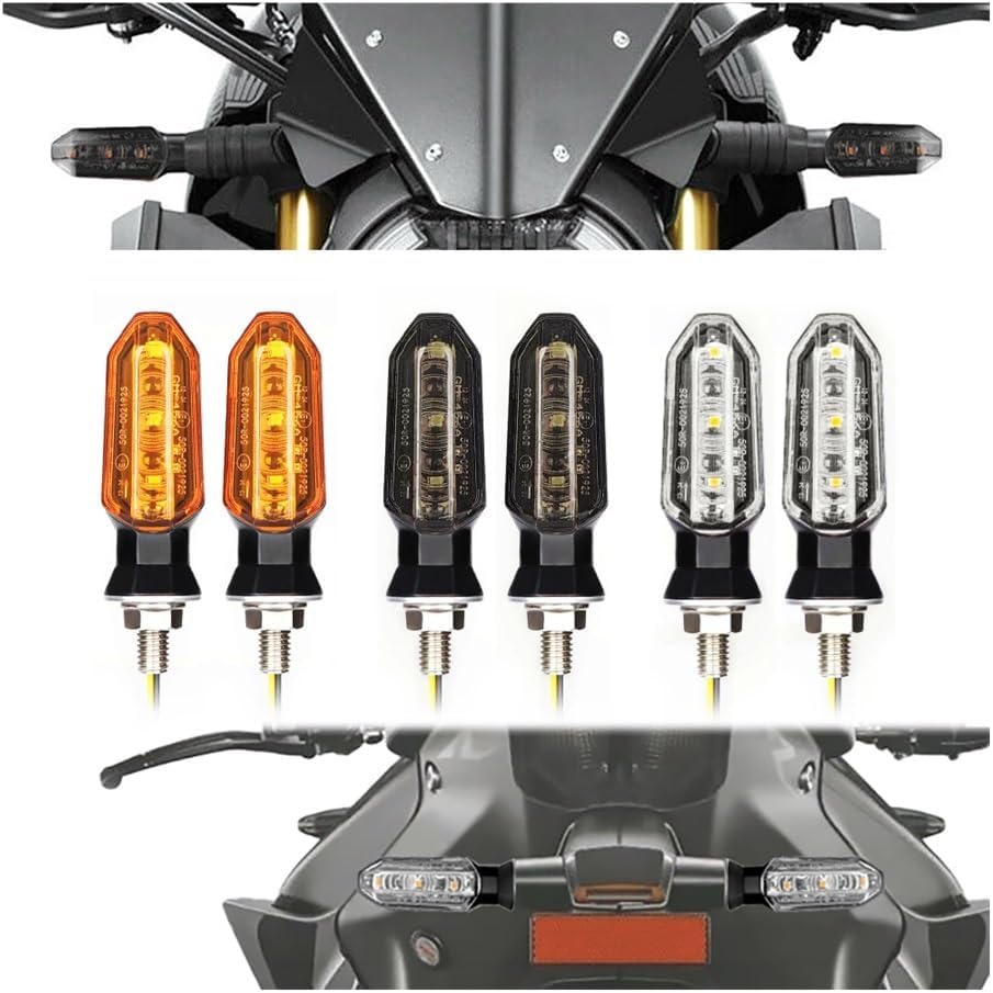 ブレーキライトターンシグナルランプ 8 ミリメートルオートバイ LED ウインカーライトアンバー点滅ライトウインカーウインカーランプ