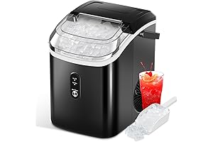 Nugget Ice Maker Countertop, Compact and Efficient for Small Spaces