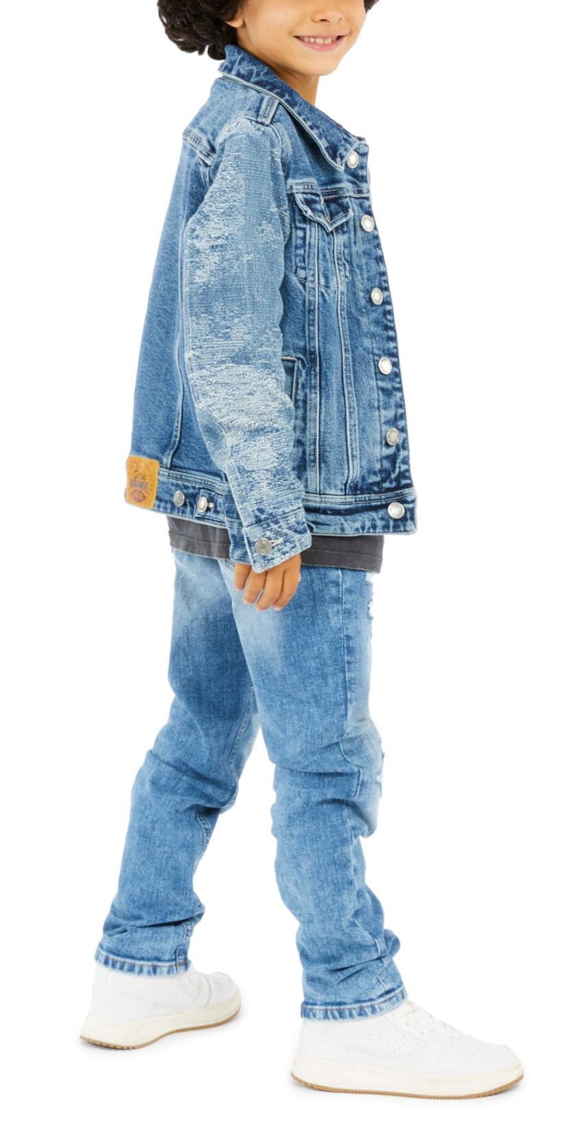 GUESS Spodnie jeansowe chłopięce ze stretchem, Ripper and Repair Boy Wash, 14 lat
