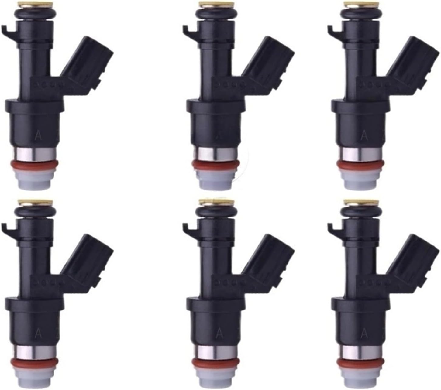 6X Fuel Injector WG14 Flow Matched Gas Injection Car Fuel Nozzle Inejctors Replacement Auto Accessories 12 Hole Direct Replacement Fuel Injection Valve Kit