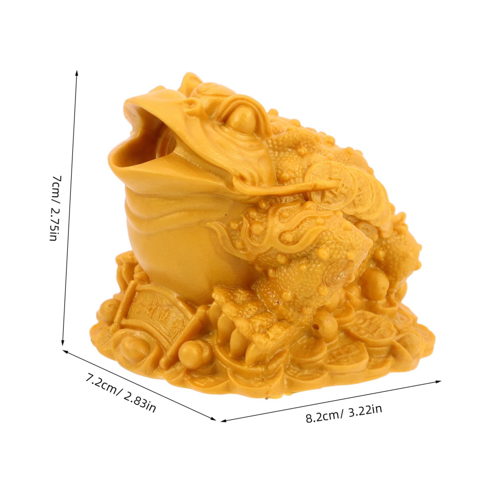 RORPOIR Artistic Simulated Frog Water Fountain Spout for Pond Decorations Lucky Money for Home Garden