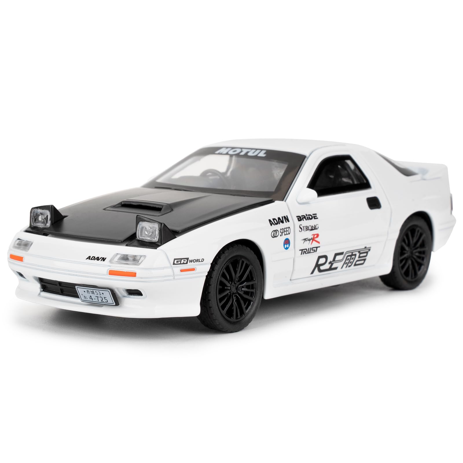 imtfzct 1/32 Mazda RX7 Model Car, Alloy Die-casting Toy Cars, Collectible Toy Model Cars