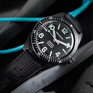 Amazon.com: HEYOZURY FKM Rubber Watch Bands Quick Release Tropical