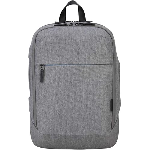 Targus CityLite Pro Modern Compact Convertible Backpack for 12-Inch to 15.6-Inch Laptop, Grey (TSB937GL)