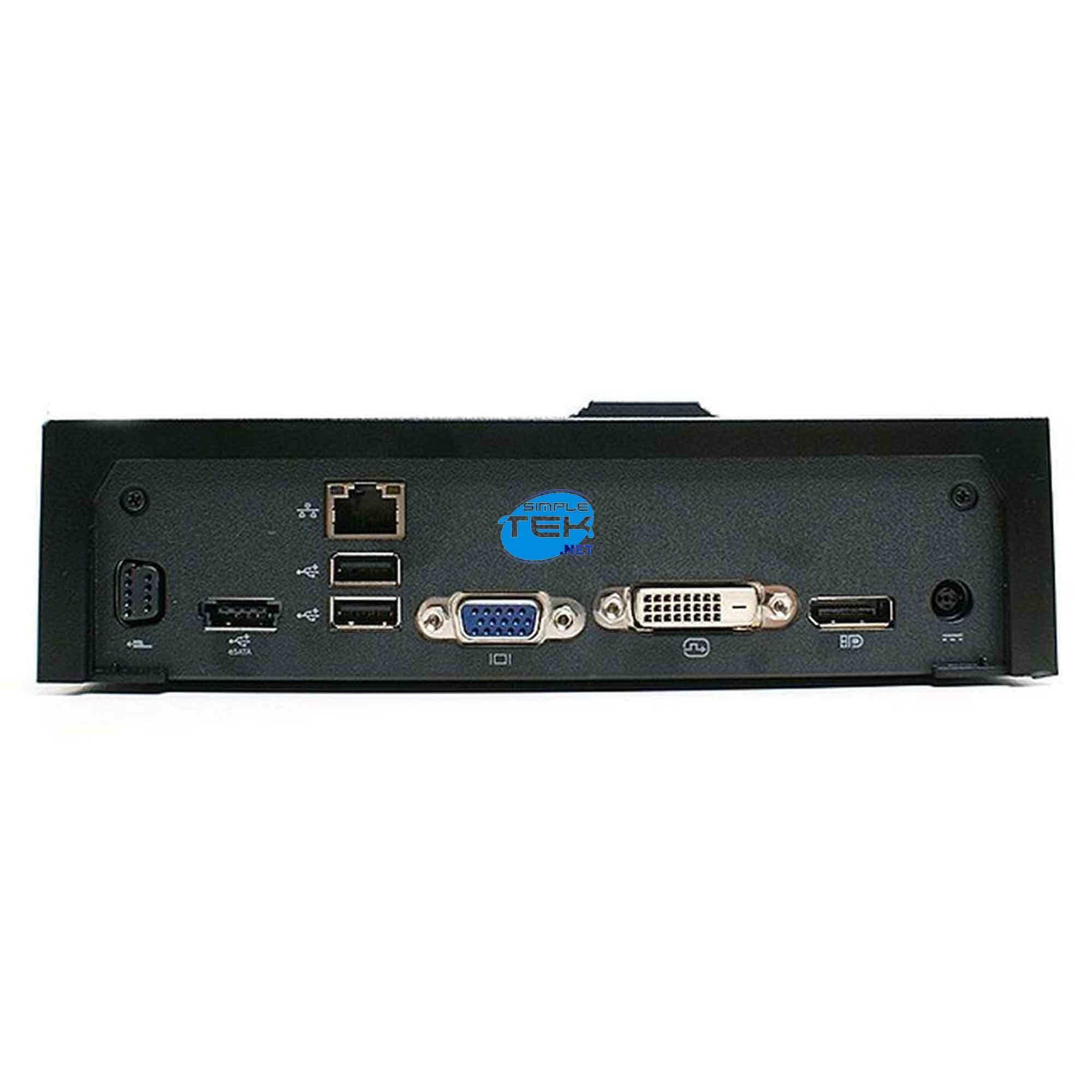 SIMPLETEK Stacja dokująca kompatybilna z Latitude E6430 ATG E6430s E6500 E6510 E6520 | VGA DVI DP USB | z zasilaczem (odnowiony)