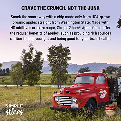 Gourmet Nut, Simple Slices Organic Baked Chips USA Grown Apples No Added Sugar 3.5 Oz Pack, Green Apple, 3 Count - Thumbnail 5