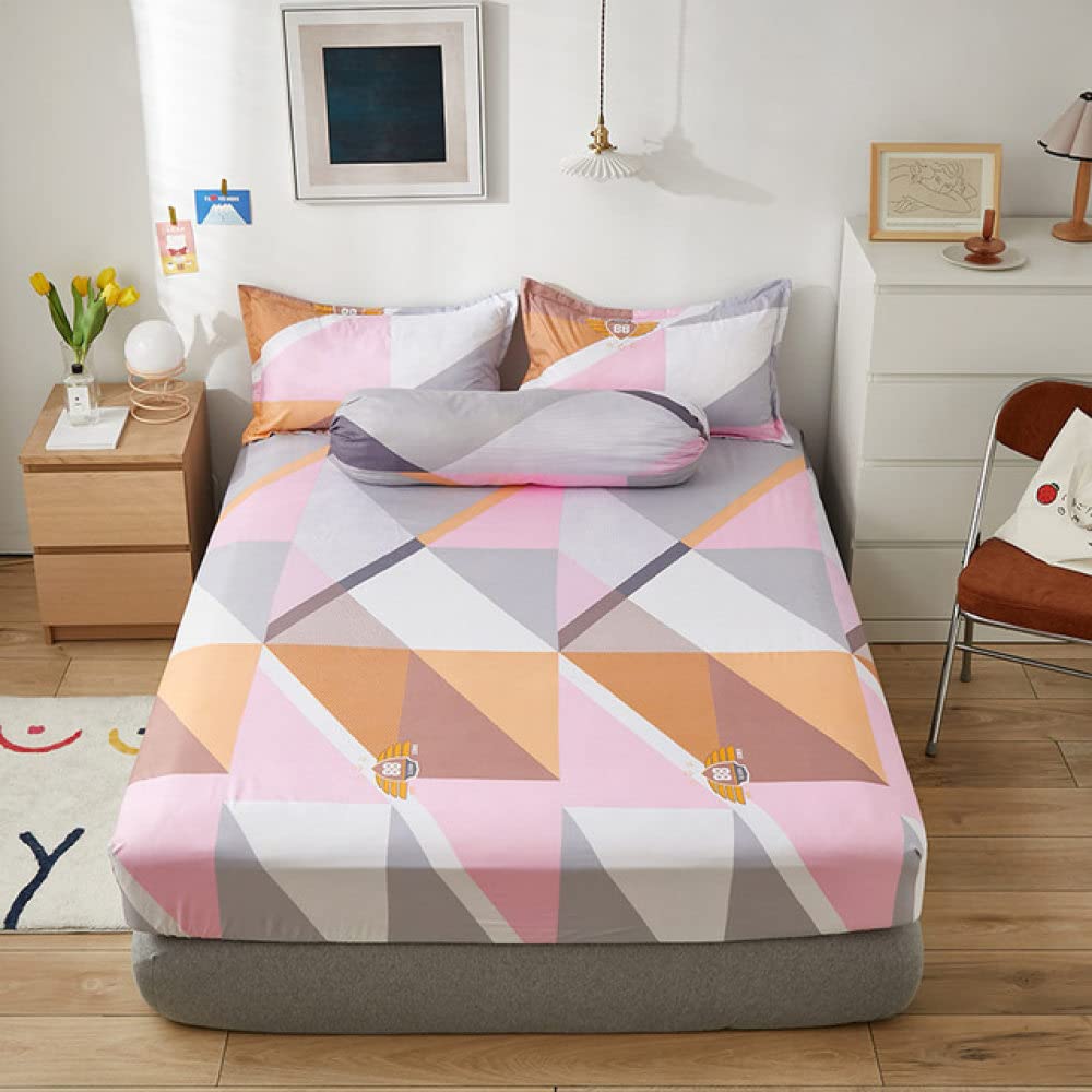 Drap de lit double haut de gamme imprimé 120x200 avec élastique