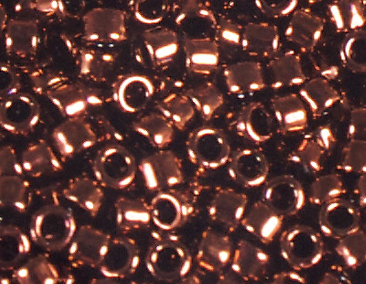 Japońskie koraliki cylinder Treasure brązu 3,3mm.8/0 100gr.