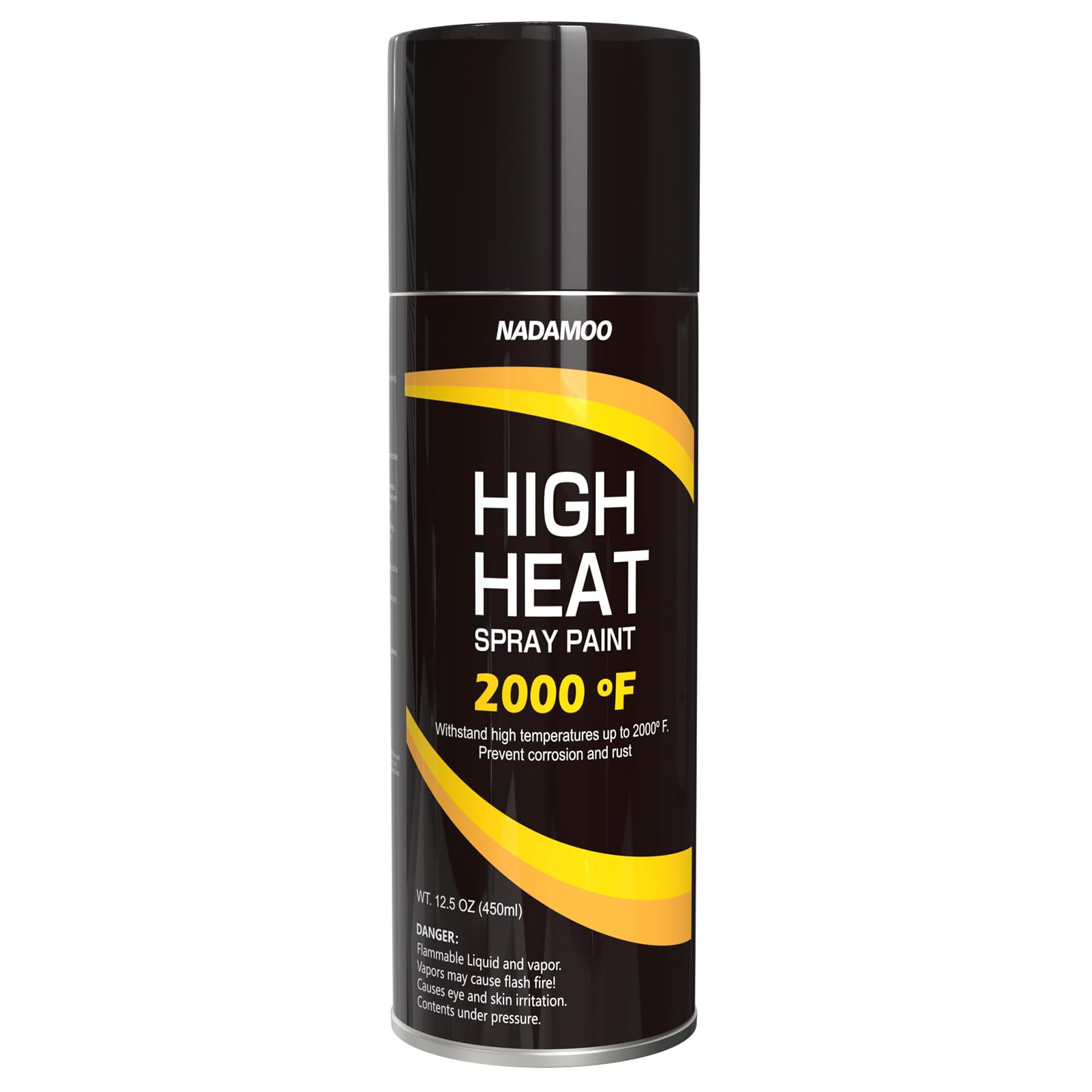 NADAMOO High Heat Spray Paint for Metal, Matte Finish, Black