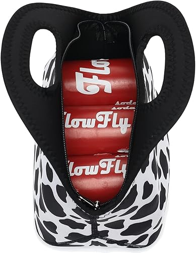 Miniatura 6 de FlowFly Neoprene Kids Lunch box Insulated Soft Bag Mini Cooler Thermal Meal Tote Kit for Boys, Girls,Men,Women,School,Work, Office, Cow