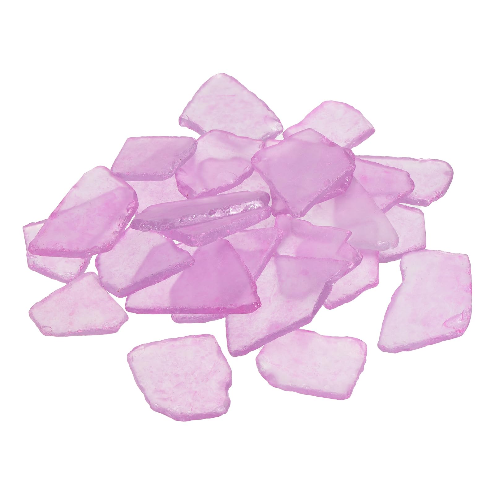uxcell 11oz Sea Glass, Frosted Sea Glass for Crafts, Crushed Sea Glass for Beach Wedding Party Home Aquarium Decor DIY Art Craft Supplies (Pink)