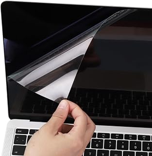 McStorey MacBook Air M1 13 ve MacBook Pro M1-M2 13 inç Uyumlu Parlak Şeffaf Ekran Koruyucu Net Görüntü Retina Uyum Touch Bar Touch ID Destekli Şeffaf