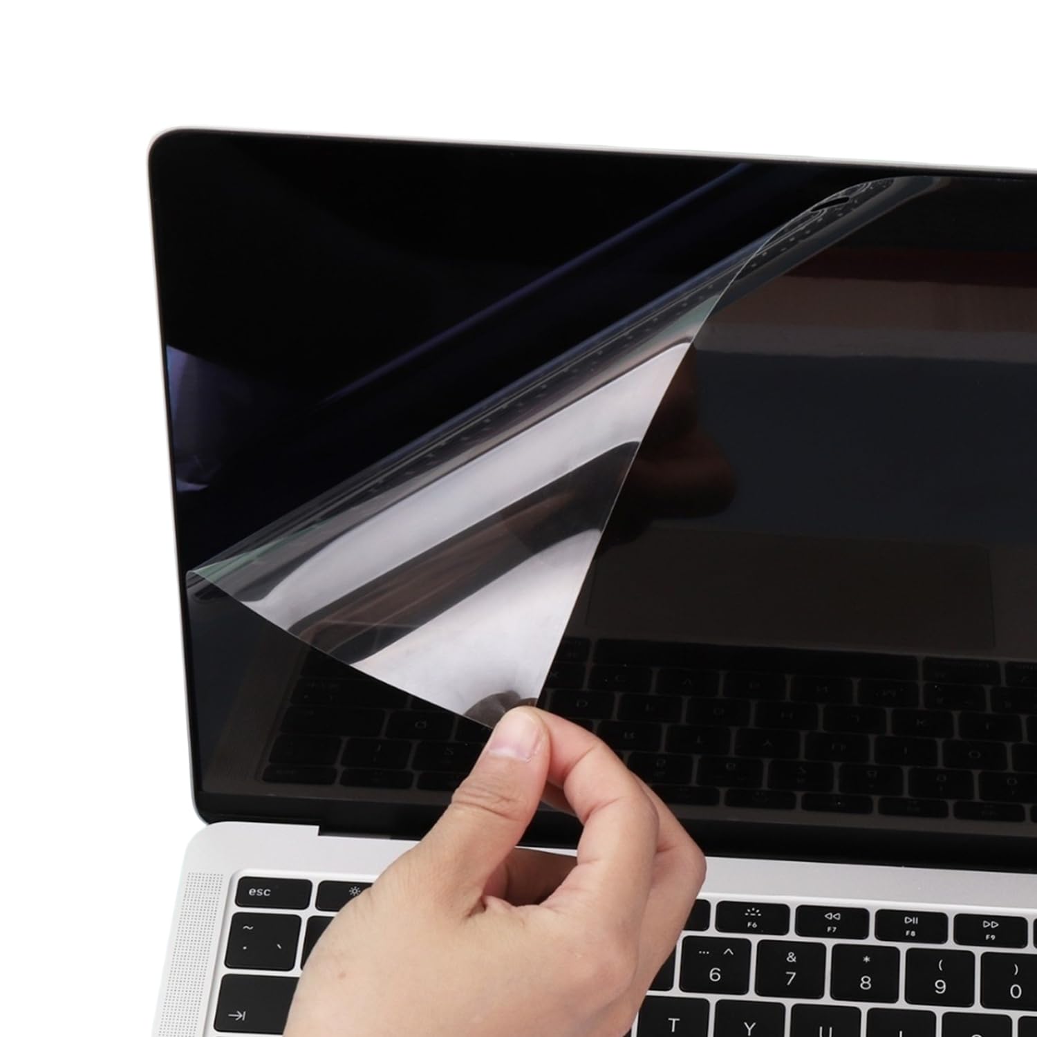 McStorey MacBook Air M1 13 ve MacBook Pro M1-M2 13 inç Uyumlu Parlak Şeffaf Ekran Koruyucu Net Görüntü Retina Uyum Touch Bar Touch ID Destekli Şeffaf