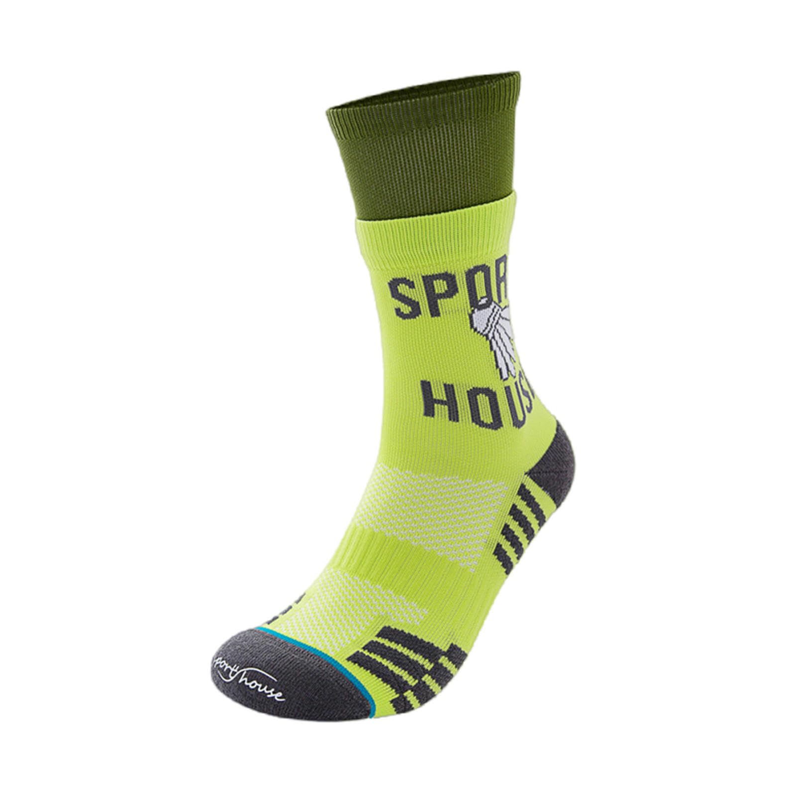 Skarpety męskie i damskie antypoślizgowe skarpety do badmintona skarpetki do badmintona Bottom Dezodorant Outdoor Sports Socks męskie i damskie prezenty męskie żółte