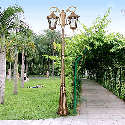 Lámpara de puerta exterior de estilo europeo retro para iluminar columnas de jardín 5