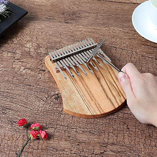 ZYF Kalimba Pouce Piano Piano de Bois Portable Piano 17 clés Kalimba Camphorwoodwn Thumb Piano Doigt avec Tuning Marteau… - Les Beatles, Paul McCartney, John Lennon, RIngo Starr, George Harrison ZYF Kalimba Pouce Piano Piano de Bois Portable Piano 17 clés Kalimba Camphorwoodwn Thumb Piano Doigt avec Tuning Marteau… – Image 3