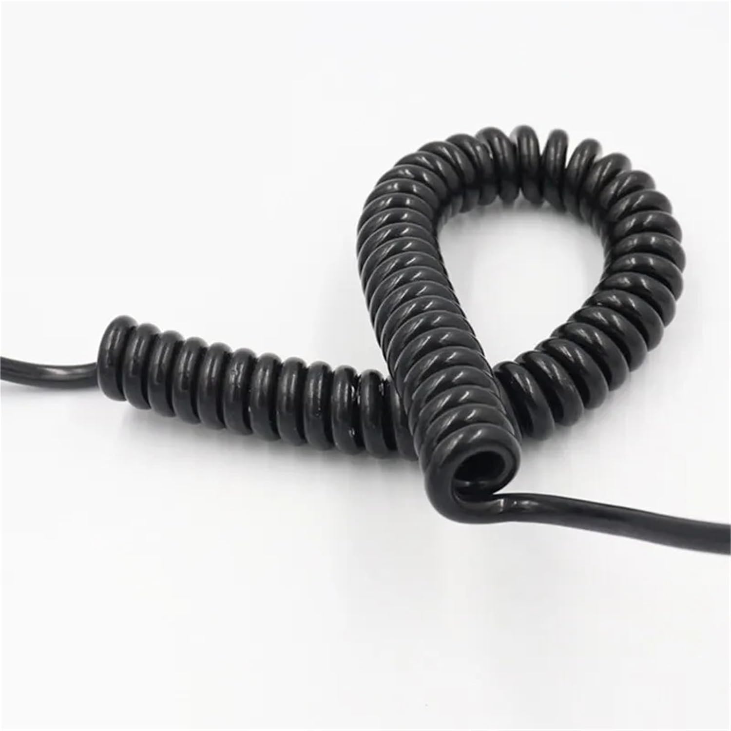 Spring Wire 4-core Shielded Twisted Pair Network 2-core 20awg Telescopic Power Cord Spiral Cable Wire Elastic Wire 6-core(Stretch 15 Meter)