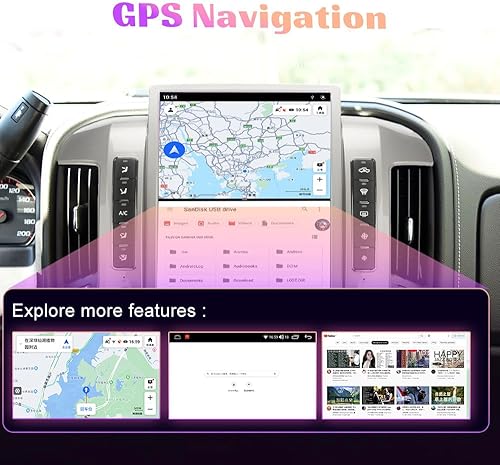 Miniatura 5 de Reemplazo de radio Android de 14.4 pulgadas para Chevrolet Silverado GMC Sierra 2014-2019 unidad principal estéreo auto multimedia Play navegación