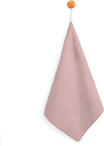 Decorative Hand Towels for Bathroom - Retro Gold Pink Pinstripe Print Soft Absorbent Small Bath Hand Towels for Kitchen, Farmhouse, Spa, Hotel,