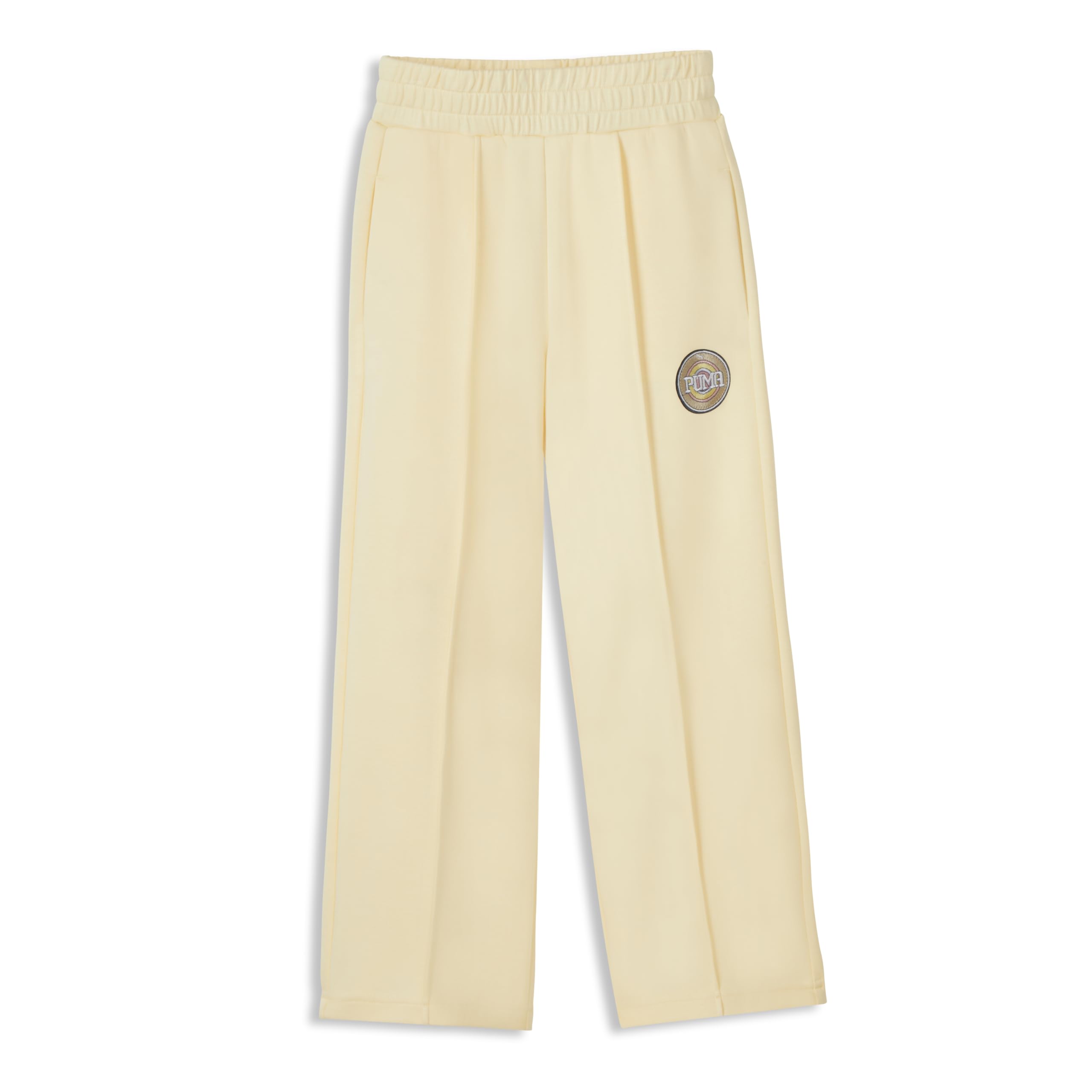 PUMA Galactic Cotton Fleece Flare Pant - Pantaloni da Tuta da Ragazza, Vaniglia Cremosa, M