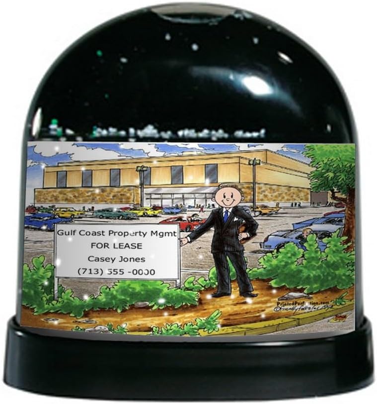 PrintedPerfection.com Personalized Mall Manager - Male Snow Globe Gift