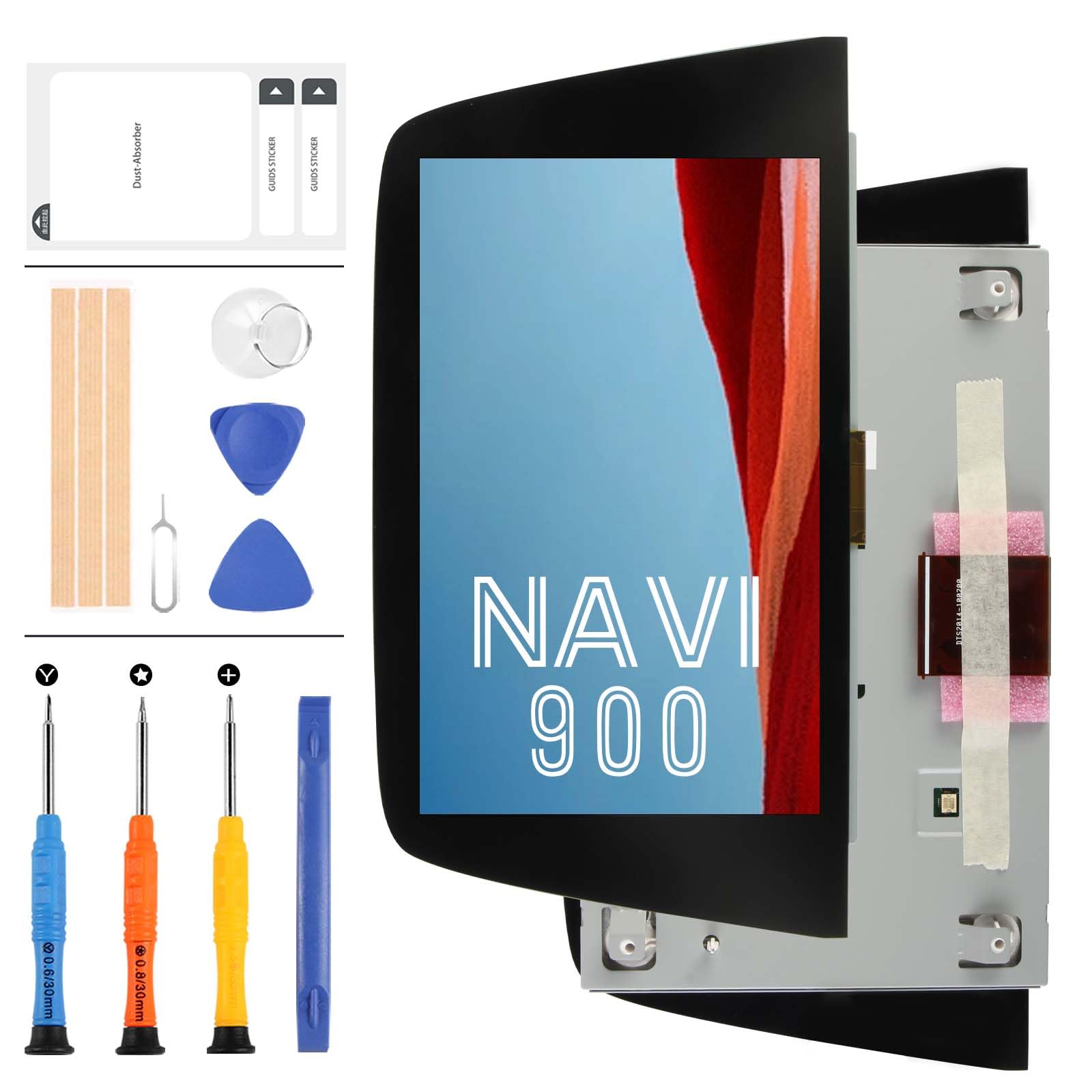 LADYSON for Vauxhall Astra K LCD Display Touch Screen Replacement Part Original Genuine NEW 8.0" for Radio Navigation 2015-2019 LQ080Y5DZ10 LQ080Y5DZ06 Display LCD Digitizer Assembly with Tools