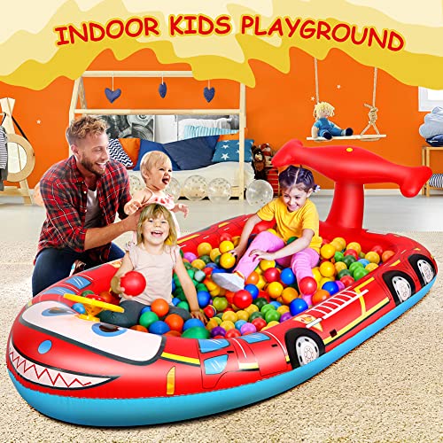 Splash Pad Sprinklers For Kids, 70Inch 3 In 1 Inflatable Sprinkler Pool Toys Sprinkler Pad With Steering Wheel Indoor Outdoor Water Play For 3 4 5 6 7 8 Year Old Girls Boys (Fire Truck Design) #TOP3