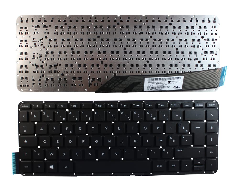 Clavier pour Ordinateur Portable HP Split 13-M102TU X2 Remplacement Keyboards4Laptops Noir