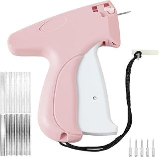 Stickmaschine Tikettierpistole Kleidung Handnähmaschine | mit 5 Nadeln＆1000 Plastiknadel Mini Nähmaschine für Kleidung Label Pistole Tagging Gun für Kleidung und Preisschilder