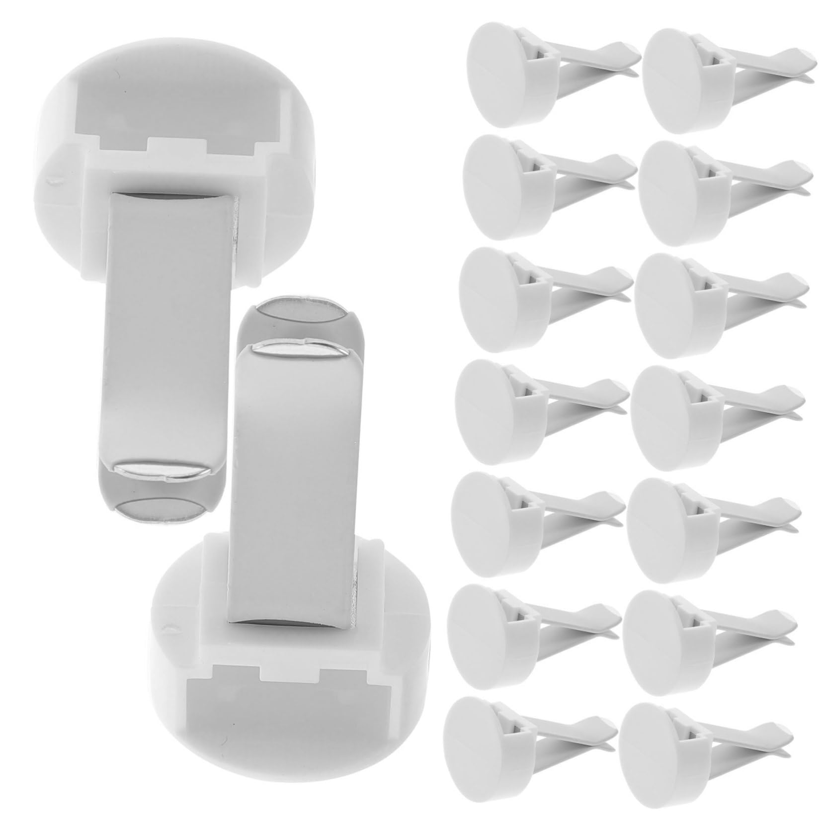Kit Clip per Bocchetta di Ventilazione Auto 100 Pezzi Metallo Plastica | Bianco, per Auto e Uscita Aria, Decorazione Diy, Lavorazione Affidabile