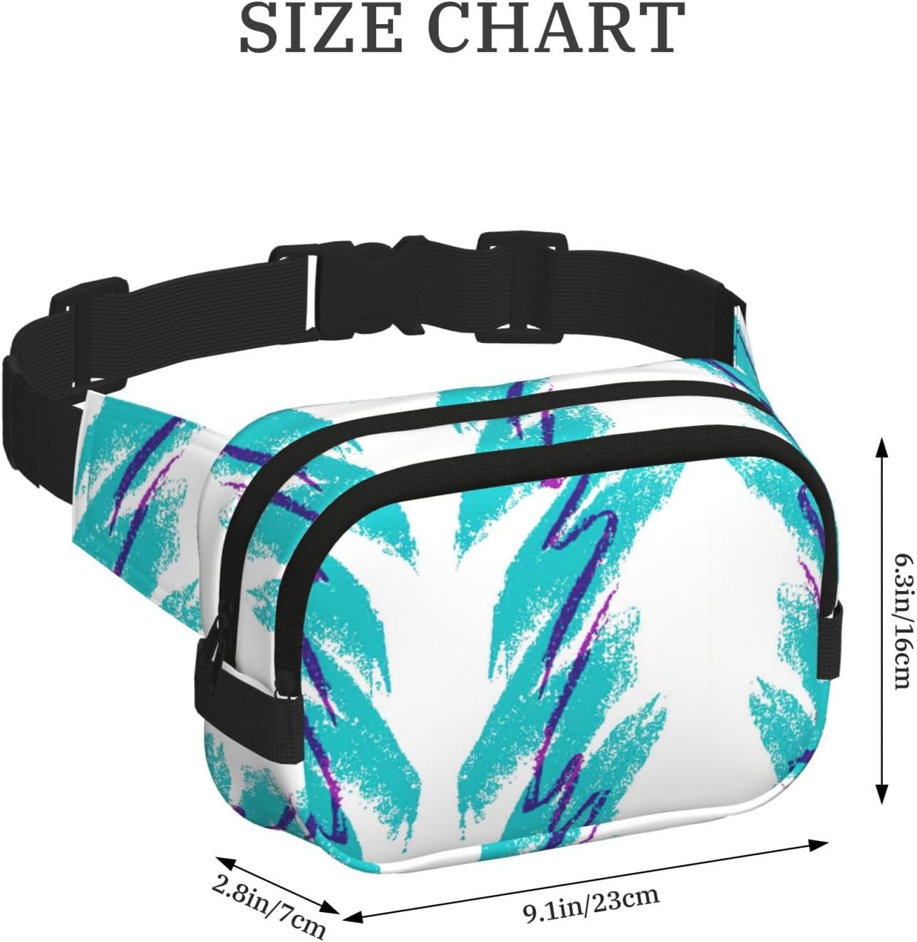 90'S Cup Design Fanny Pack Belt Bag For Women And Men, Fashionable Waist Pack For Traveling, Hiking