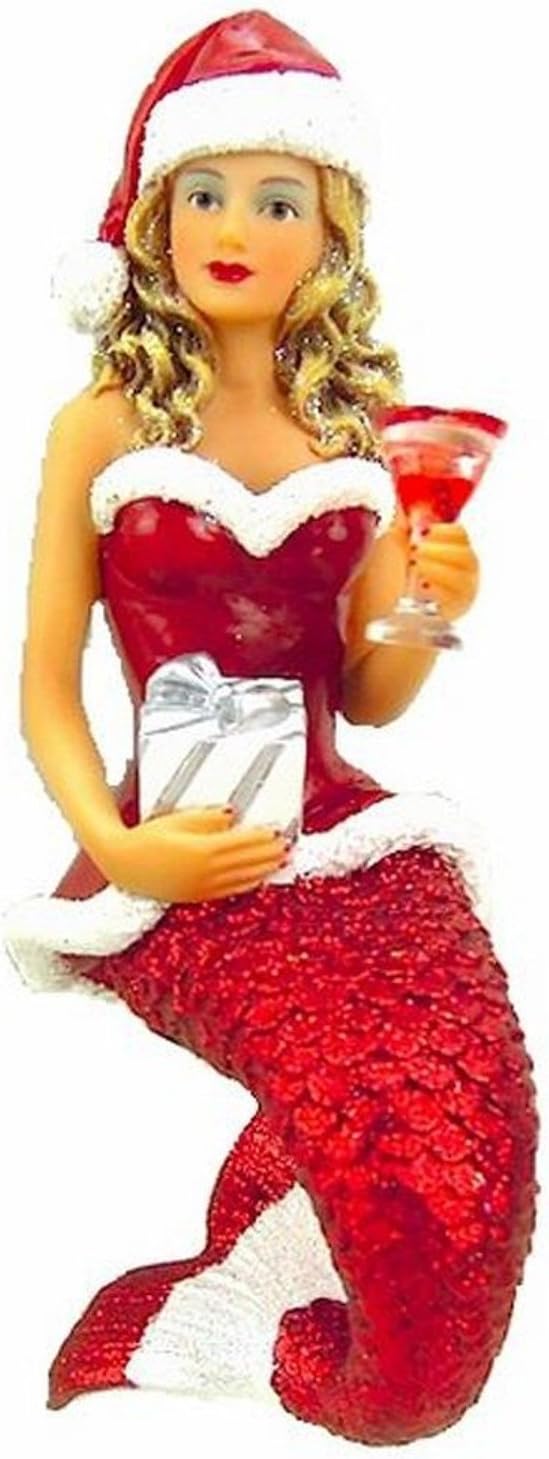 December Diamonds Santa Baby II Mermaid Ornament