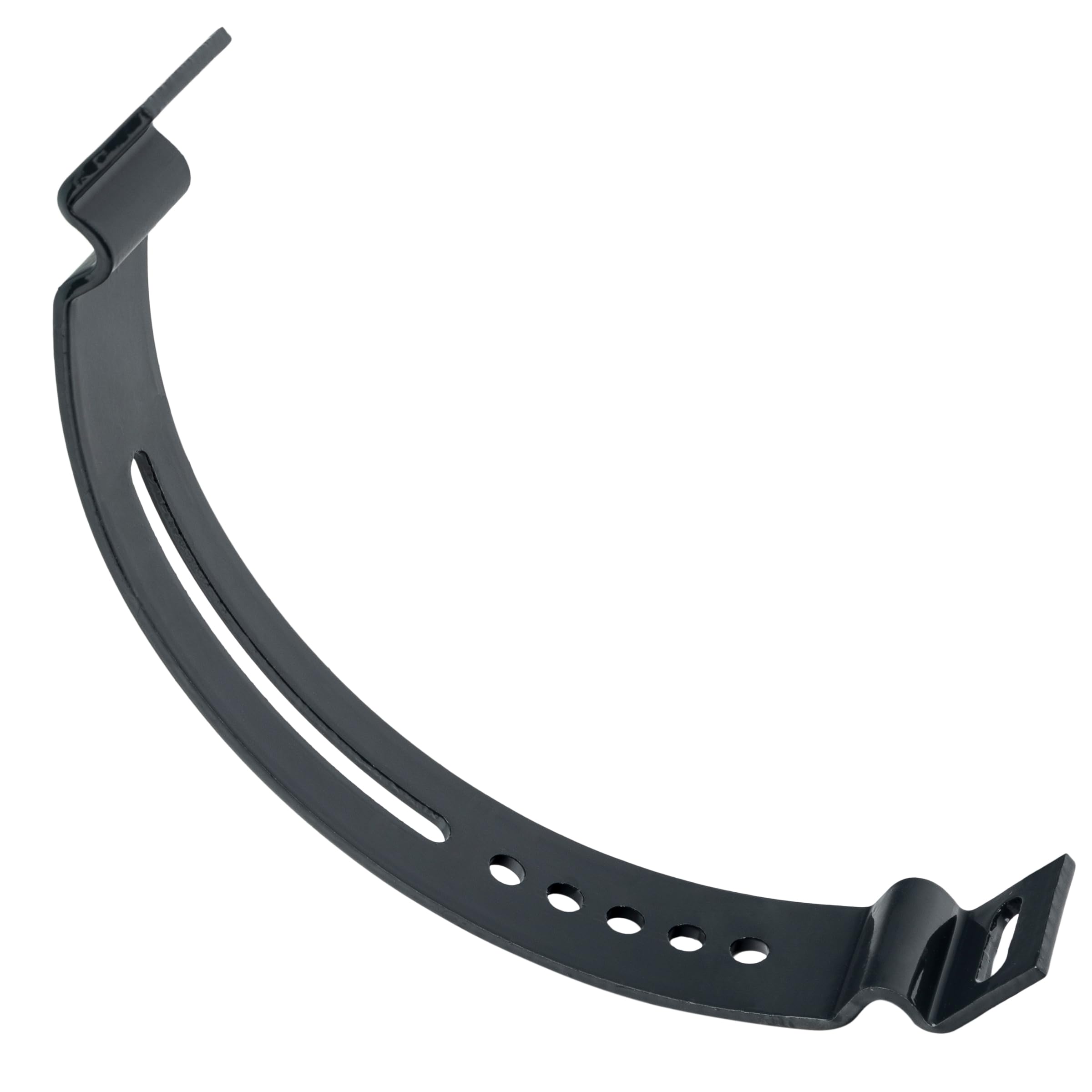 Dachtritt Steigtritt 80 cm Komplett für stehender Doppelfalz Blech stehfalz (RAL 9005 - Schwarz)