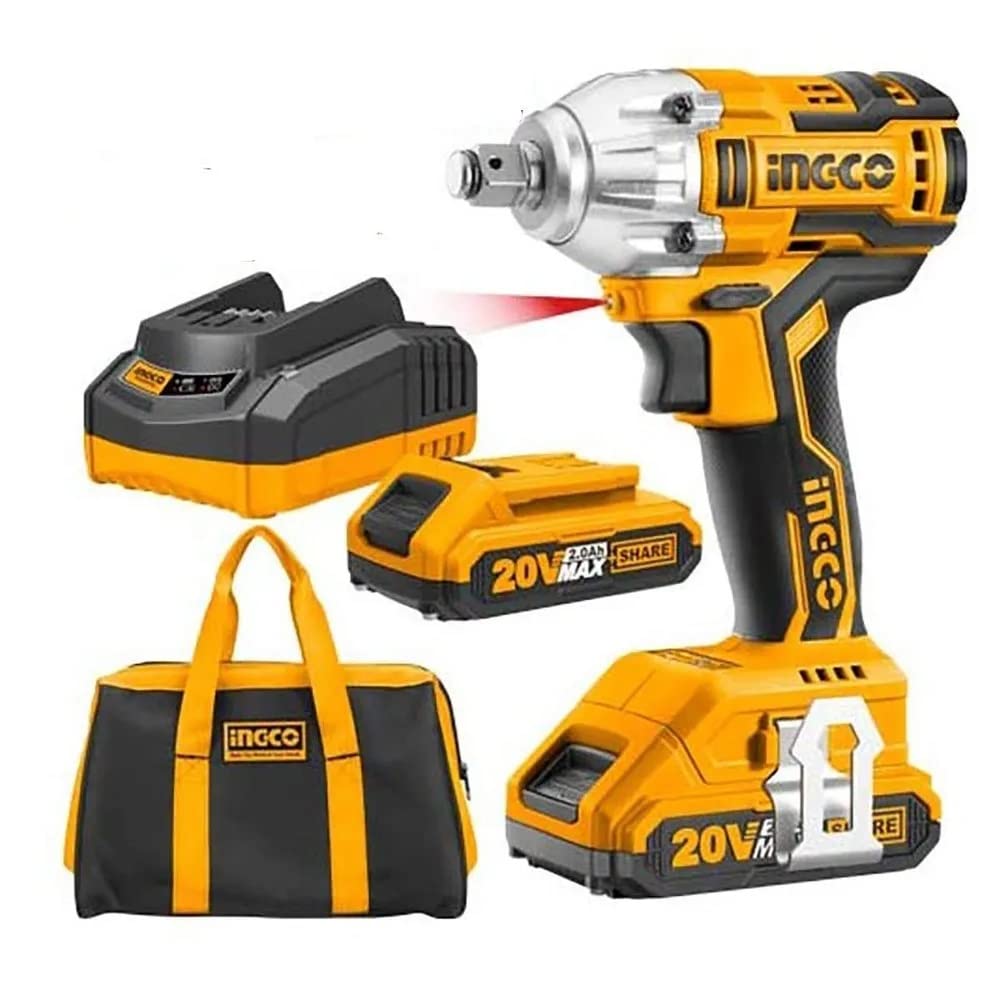 Ingco Ciwli2001 Lithium-Ion Impact Wrench - Voltage:20V Square Drive:1/2" - Fixed Square (B0BQ6Q9JPX) Amazon Price History, Amazon Price Tracker