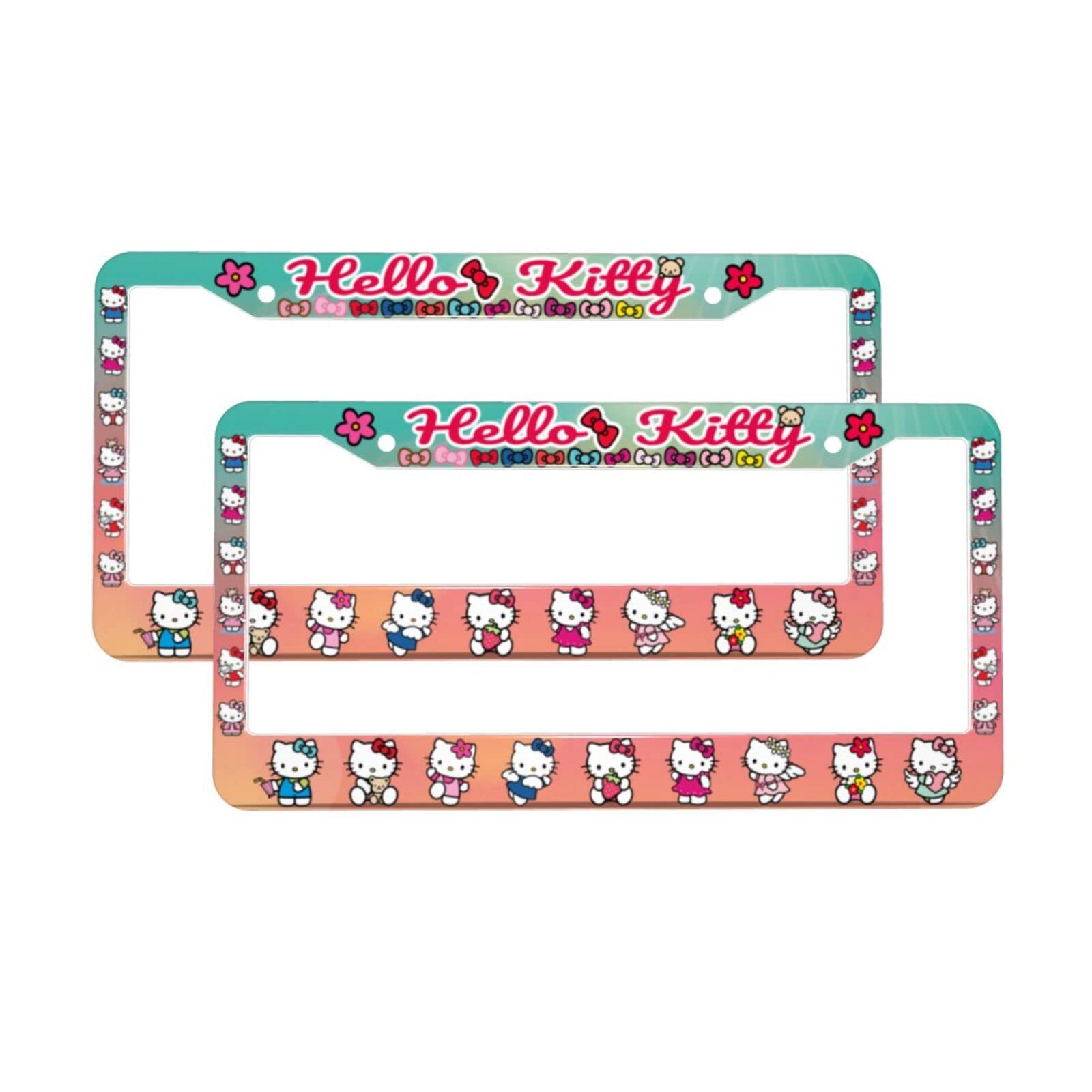 Pink Hello Kitty Number Plate Frame On A Toyota Car In Phetchabun, Thailand, South East Asia Stock Photo - Foto 12