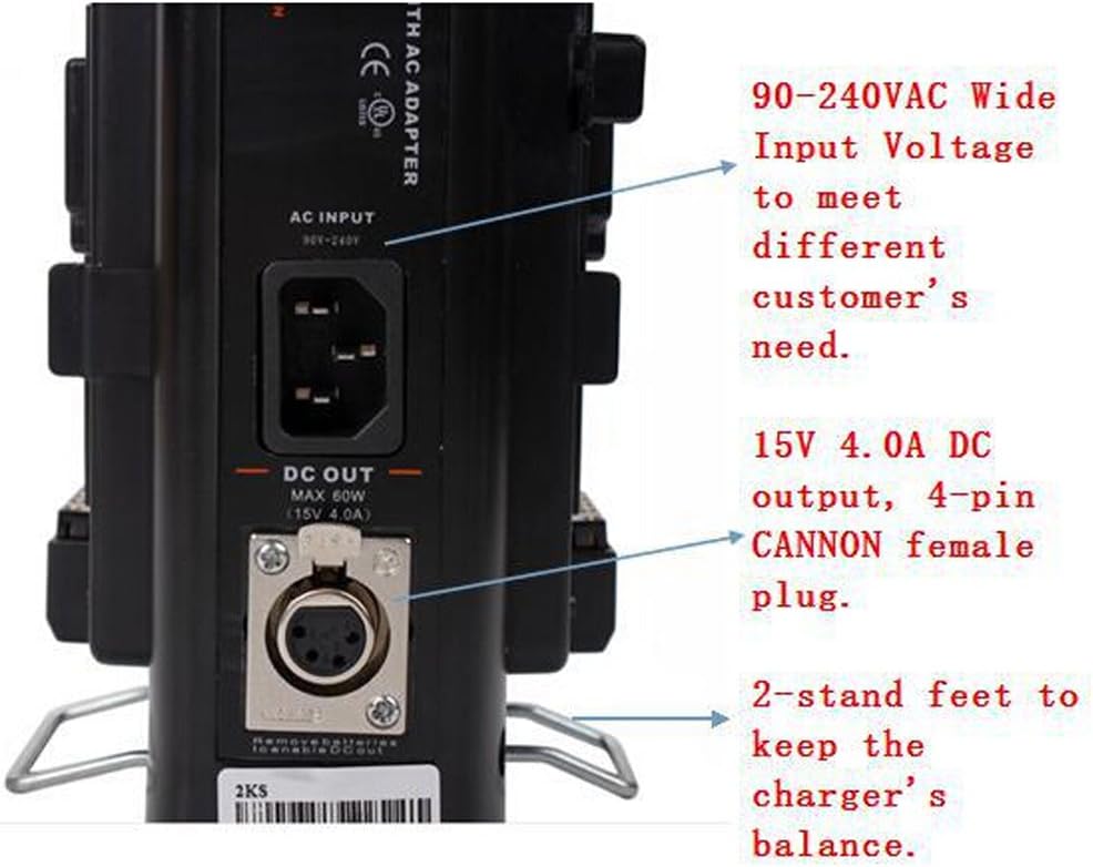 Prоmо 40% оƒƒ SOONWELL 2-Channel Charger Sony V Lock Power Supply V Mount Li-ion Battery Charger for Camcorder