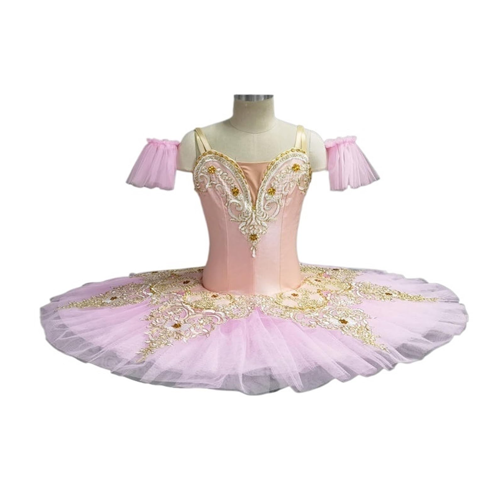 Disfraz Bailarina Niña Vestido de tutú de Ballet profesional for niñas y adultos, plato de princesa, panqueque, lago de los Cisnes, bailarina, disfraz baile escenario(Pink Ballet Dress,Height 160-170c