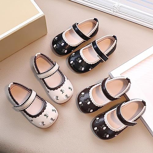 Little Girl's Mary Jane Flat Lightweight School 𝐔niform Ballerina Shoes School Wedding Party Ballet Dress Shoes4